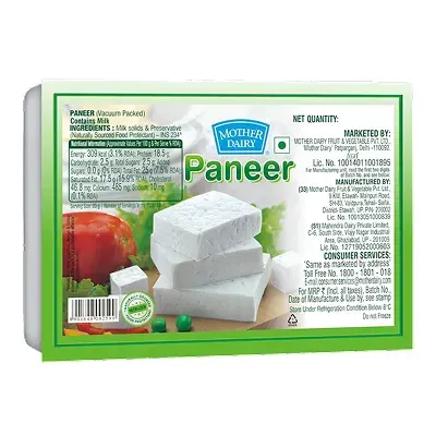 Mother Dairy Fresh Paneer 200g
