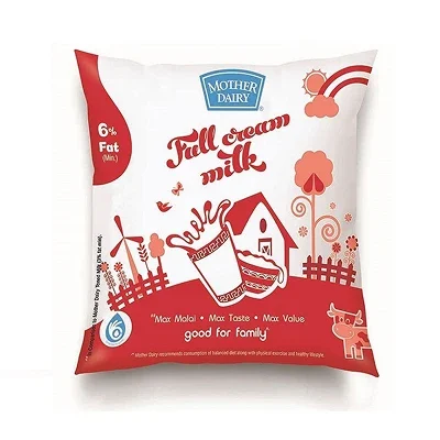 Mother Dairy Full Cream Milk Pouch (500 ml)
