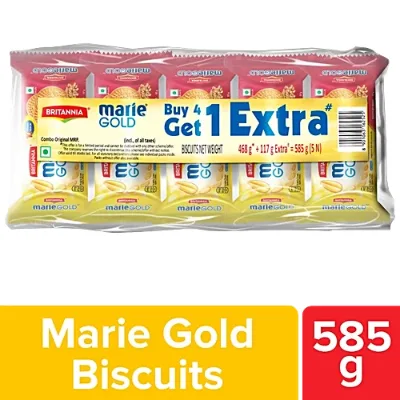 Britannia Marie Gold Biscuits, 585 g (Buy 4 Get 1 Free)